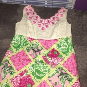 Lilly Pulitzer Pink and Green Dress